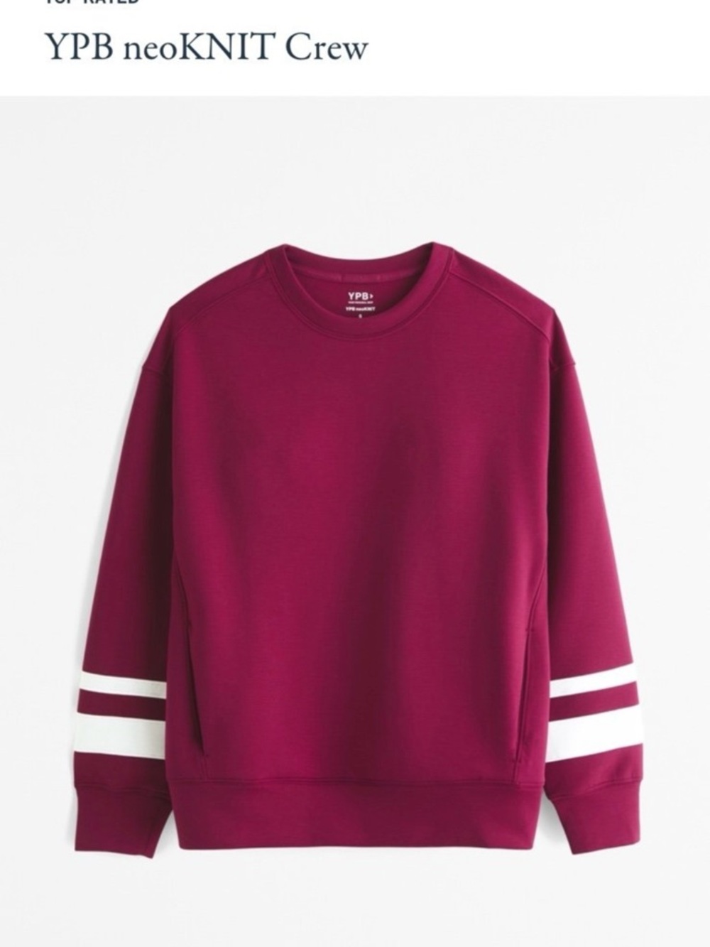 Abercrombie & Fitch YPB neoKnit Crew Sweatshirt NWOT Size Small